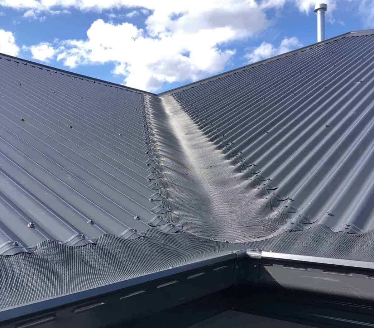 integrated plastic gutter mesh